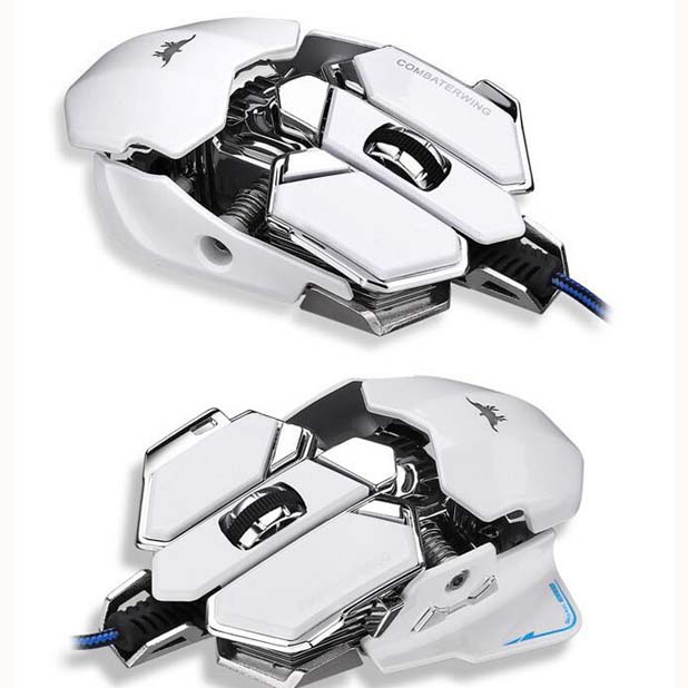 Combaterwing Customize 4 colors change light 4800DPI Gaming Mouse 